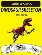 Dinosaur Skeleton Malbuch