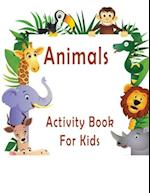 Animals Activity Book For Kids: Challenging Dot to Dot & Activity Book | Learn Fun Facts & Connect the Dots 