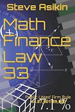 Math Finance Law 33