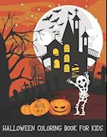 Halloween Coloring Book For Kids Ages 4-8