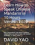 Learn How to Speak Chinese Mandarin in 10 Hours Version 2020