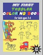 My First Toddler coloring book