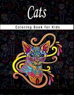 Cats Coloring Book for Kids: Adorable Expressive-Eyed Cat Designs from Illustrator Gift for kids 