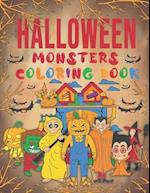 Halloween Monsters Coloring book