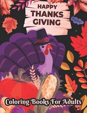 Happy Thanksgiving Coloring books for adults