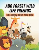 ABC Forest Wild Life Friends Coloring Book For Kids