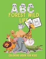 ABC Forest Wild Life Coloring Book For Kids