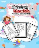 Alphabet Mandala Coloring Book For Kids