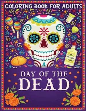 coloring book for adults Day of The Dead