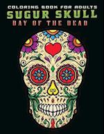 coloring book for adults sugur skull day of the dead