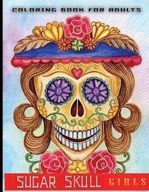 coloring book for adults sugar skull girls