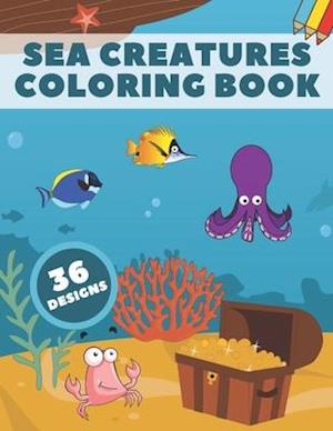 Sea Creatures Coloring Book