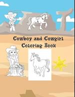 Cowboy And Cowgirl Coloring Book