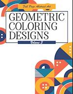 Geometric Coloring Designs Volume 3 Full Page Abstract Art