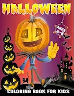 Halloween Coloring Book For Kids Ages 4-8