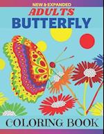 New And Expanded Adults Butterfly Coloring Book : Wonderful Butterfly Coloring Book For Adults Relaxing, Stress Relieving Designs 