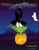 Happy Halloween Coloring Book For Kids Ages 2-5