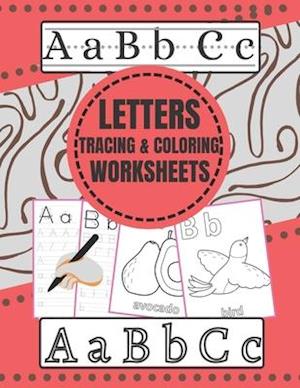 Letters tracing and coloring worksheets