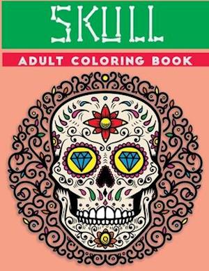 skull adult coloring book