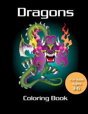 Dragons Coloring Book for kids ages 3-6