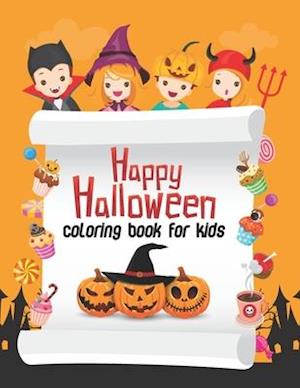 Happy Halloween Coloring Book For Kids