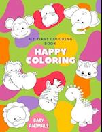 Baby animals My first Coloring Book