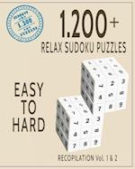 1.200 + Relax Sudoku Puzzles Easy to Hard