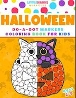 Dot Markers Halloween Coloring Book for Kids Ages 2-5