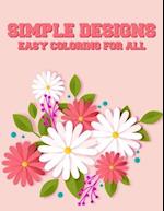 Simple Designs Easy Coloring For All