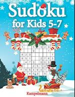 Sudoku for Kids 5-7: 200 Fun Sudoku Puzzles for Kids with Solutions - Large Print - Christmas Edition 