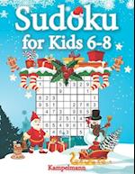 Sudoku for Kids 6-8: 200 Fun Sudoku Puzzles for Kids with Solutions - Large Print - Christmas Edition 