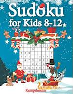 Sudoku for Kids 8-12: 200 Fun Sudoku Puzzles for Kids with Solutions - Large Print - Christmas Edition 