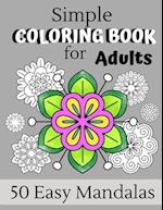 Simple Coloring Book For Adults