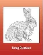 Living Creatures: Detailed coloring pages of animals and birds for teens and adults 