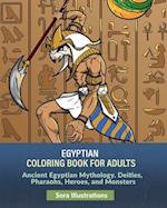 Egyptian Coloring Book for Adults