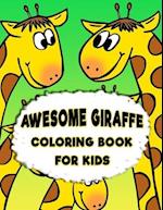 Awesome Giraffe Coloring Book for Kids