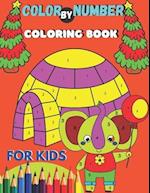 Color By Number Coloring Book For Kids : 50 Unique Color By Number Design With Kids Coloring Book 