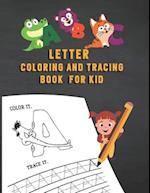 Letter Tracing And Coloring Book