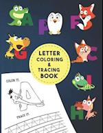 Letter Tracing And Coloring Book