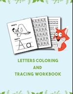 Letter Tracing And Coloring Book