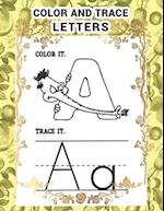 Letter Tracing And Coloring Book