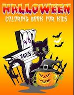 Halloween Coloring Book For Kids Ages 4-8