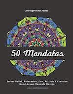 50 Mandalas - Coloring Book for Adults