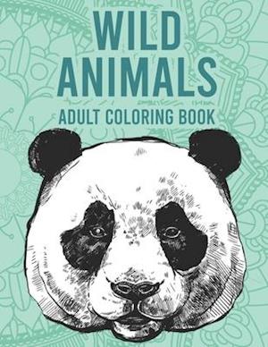 Wild Animals Adult Coloring Book