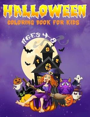 Halloween Coloring Book for Kids Ages 4-8