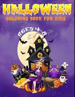 Halloween Coloring Book for Kids Ages 4-8