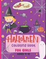 Halloween Coloring Book For Girls