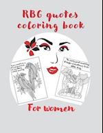 RBG Quotes Coloring Book for Women