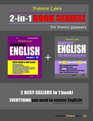 Preston Lee's 2-in-1 Book Series! Beginner English Lesson 1 - 20 & Beginner English 100 Word Searches For French Speakers