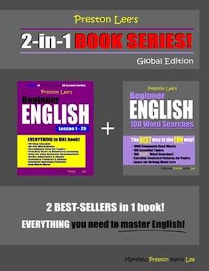 Preston Lee's 2-in-1 Book Series! Beginner English Lesson 1 - 20 & Beginner English 100 Word Searches Global Edition